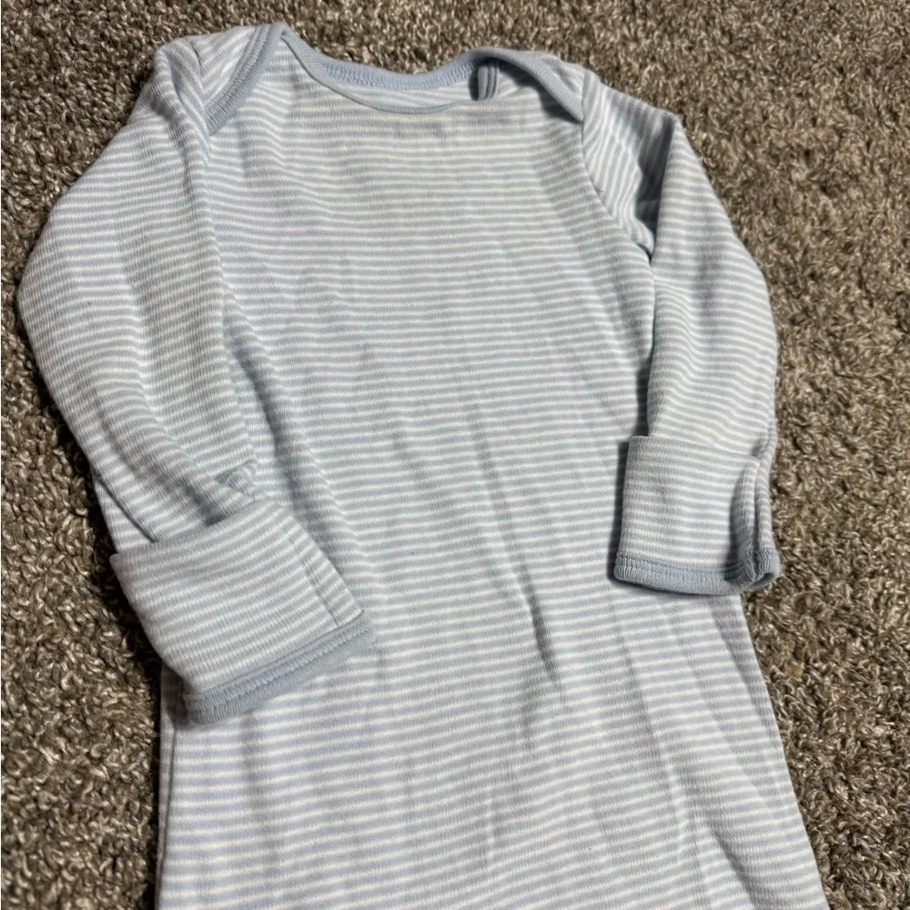 Carter's Light Blue Striped Baby Sleep Sack Gown Size 0-3 Months
